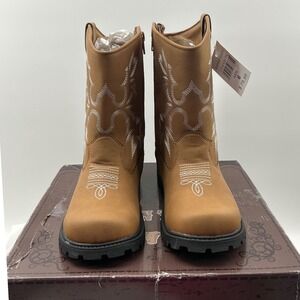 Canyon Trails Kids Tan Western Cowboy Boots CT-K102-TN Size 6M NWT‎